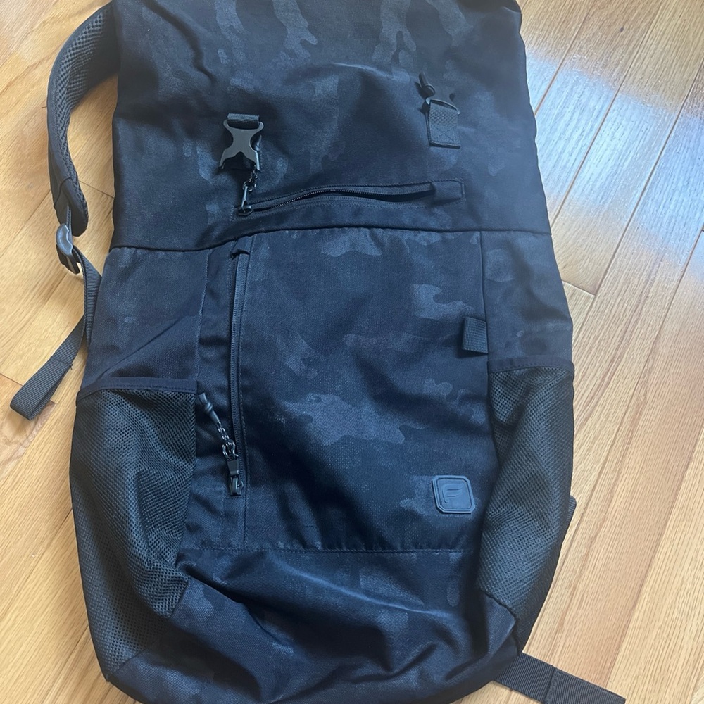 Fabletics Black Camouflage Backpack